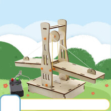 Holzbrücke-Suspensionsbrücken-Modell DIY Puzzle-Spielzeug für Kinder, mit Fernsteuerung