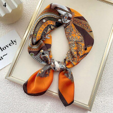 (4)Women's 70x70cm Square Silk Satin Large Scarf Wrap Printing Shawl Stole Scarves