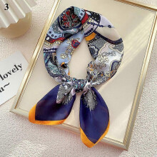 (3)Women's 70x70cm Square Silk Satin Large Scarf Wrap Printing Shawl Stole Scarves