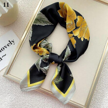 (11)Women's 70x70cm Square Silk Satin Large Scarf Wrap Printing Shawl Stole Scarves