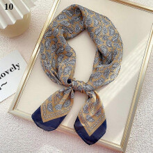 (10)Women's 70x70cm Square Silk Satin Large Scarf Wrap Printing Shawl Stole Scarves