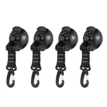 (Spin blue 4 pack)4pcs Creative Rotating Suction Cup Hook Waterproofed Heavy Type Suction Cup Hook for Tents and Awnings Easyly to Install