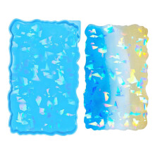 (L) Versatile Resin Tray Mould Versatile Silicone Mould Holographical Tray Casting Moulds Home Decorations Making Mold S