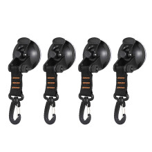 (Spin Orange 4 Pack)4pcs Creative Rotating Suction Cup Hook Waterproofed Heavy Type Suction Cup Hook for Tents and Awnings Easyly to Install