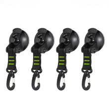 (Rotating green 4 pac)4pcs Creative Rotating Suction Cup Hook Waterproofed Heavy Type Suction Cup Hook for Tents and Awnings Easyly to Install