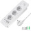 7-in-1 ultra-thin embedded socket with switch, 2USB-A+2USB-C, 20W fast charging, overvoltage protection, for office and home use 2