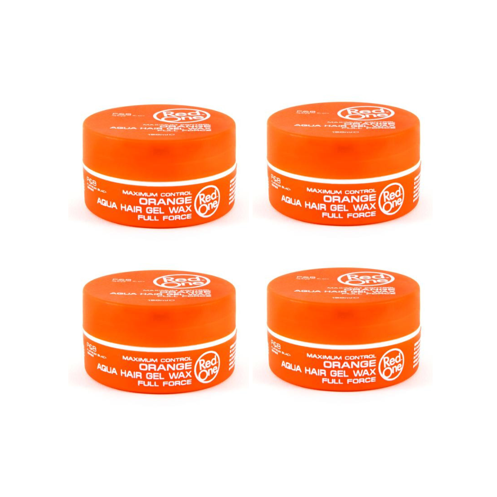 Redone Orange Aqua Hair Gel Wax Full Force 150Ml X4