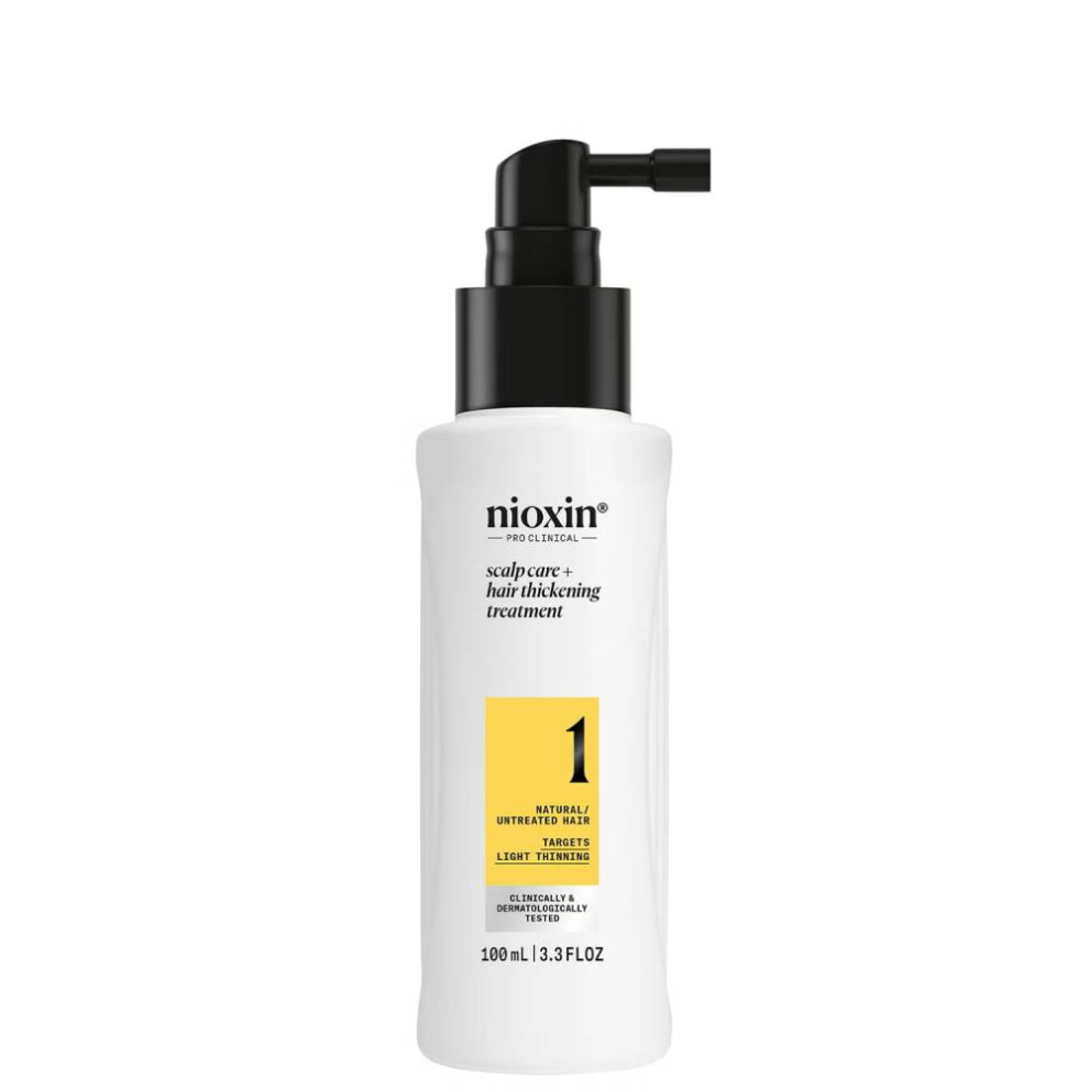 Nioxin System 1 Scalp Care + Hair Thickening Treatment For Thinning Natural Hair 100Ml Light