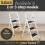 Futura 3 Step White Ladder Heavy Duty Folding Stool 10