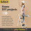 Futura 3 Step White Ladder Heavy Duty Folding Stool 12