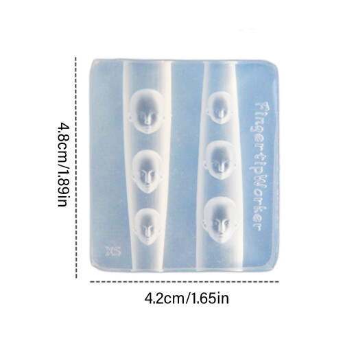 Moule d'estampage d'ongles Flexible, moule de manucure pour 2