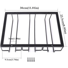 Stylish Wine Glass Holder Under Shelf, Durable Quality High-Quality Iron Material