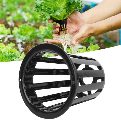 50Pcs Hydroponic Mesh Pots, 3.5cm Bottom, 5.5cm Height, Black