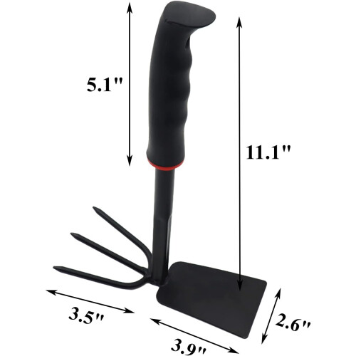 Handy Garden Companion, Χειροκίνητη τσάπα κήπου με μεταλλική κεφαλή για χαλάρωση και 1
