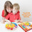 Montessori Early Learning, Εκπαιδευτικό Παιχνίδι με Παζλ Ταξινόμησης Χρωμάτων, Ξύλινο Ρολόι 3