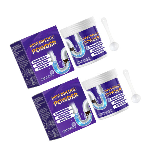Pipe Unblocking Powder Kitchen Sink Toilet Drain-2 cans