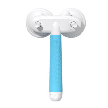 (Blue) Double Self-Cleaning Brush Improve Circulation- Easy to- Clean Grooming Comb for -All Hair Types Cat Dog  Gray
