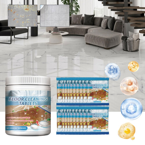 Floor Cleanings Tablets Solid Cleaner Ceramic Tile Wood-1 can 2