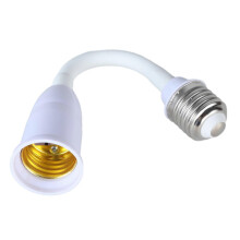 (18cm) Adjustable E27 Light Bulb Sockets Extension, 360 Degree Flexible Goosenecks Lamp Holder for Indoor Lighting