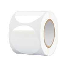 (50MM) 500Counts Round Sealing Sticker Clear PVC Seal Sticker Adhesive Wrapping Labels for Envelopes Mailing Packaging