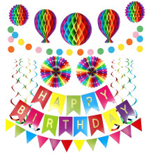 Delicate Paper Party Decors Beautiful Honeycomb-Colorful