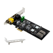 Computer PCIe Sound Card with Front Panel Plugs Supports SPDIF PCM 1000Mbps Data Transmission Through Opticals Coaxial Multicolor