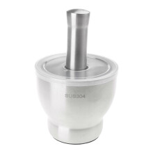 (large) Efficient Mortars and Pestle Set Food Grinder Pills Crusher Spices Grinder 304Stainless Steel Material for Kitchen  small