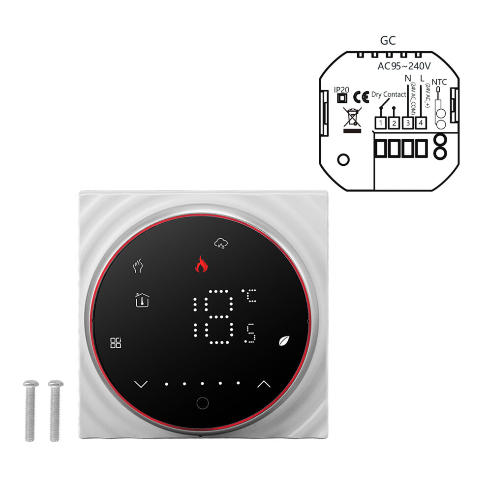 Smart Thermostat For Electric Heating, Energy Efficient Programmable Thermostat With Led Display And High Accuracy Temperature Control Easy To 9464372407859