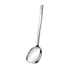 (Small spatula) Soup Spoon 304 Stainless Steel Spatula Long Handle Cooking Spoons Ladle Multifunctional Serving Spoon Household Cutlery