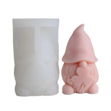 (clover) Christmas Dwarf Silicone Molds Epoxy Resin Mold DIY Scented Candle Mold Table Ornament Making Tool for Making Crafts