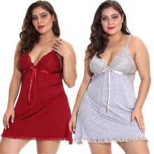 (L)Plus Size Women Lingerie Sexy Sleepwear Chemise Full Slip Babydoll Nightgown USA