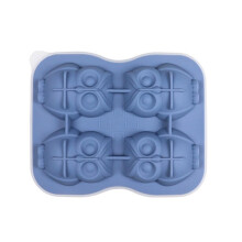 (Blue) 3D Ice Cube Molds, Large Ice Cube Tray Make Cute Shape Ice Safe Silicone Big Ice Cube Make Cocktails Juice Freezer Molds  Pink