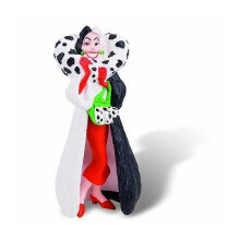 Estatueta de plástico - BULLYLAND - 101 Dálmatas - Cruella - Branco - Multicolorido - 10,5 cm