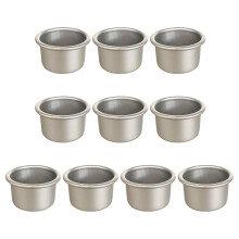 10pcs Convenient Pudding Moulds Nonstick Muffins Tin-B12