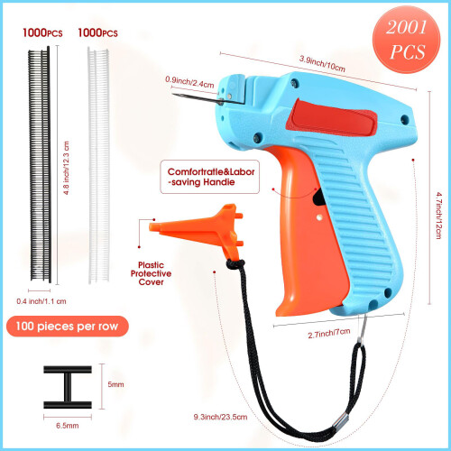 Clothing Label Attacher Tool with 2000Pcs Bars Fasteners 2