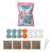 Flower Coaster Crochet Kits Knitting Kits-Lake Green