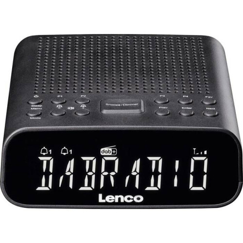 DAB+/FM-Radiowecker mit Bluetooth und dimmbarem LCD-Display