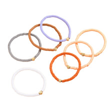 Bracelets de cheville en poterie douce en-un mélange d'abricots