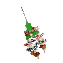 Hangable Bird Molar Toy Colorful Block-Sepak takraw color m