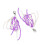 Décoration de sac, accessoire de chaussure, breloque de-Violet 1