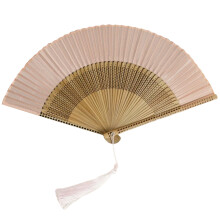 Silk and Bamboo Fan Foldable Fan Simple and Fashionable-3