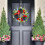 19in Flower Wreath for Front Door Wall Window Decors 5