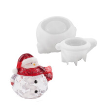 Creative Snowman Sturdy Silicone Mould for Candle and Soap