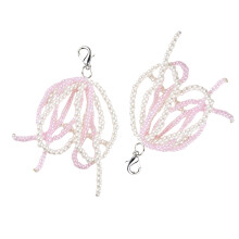 Lot de 2 pendentifs de chaussures délicats, pendentif-Rose