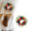 19in Flower Wreath for Front Door Wall Window Decors 2