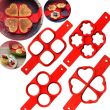 Egg Wizard, Forma de Silicone para Panquecas Resistente a Altas Temperaturas, Vire e Cozinhe, Superfície Antiaderente para Fazer Muffins de Ovo e