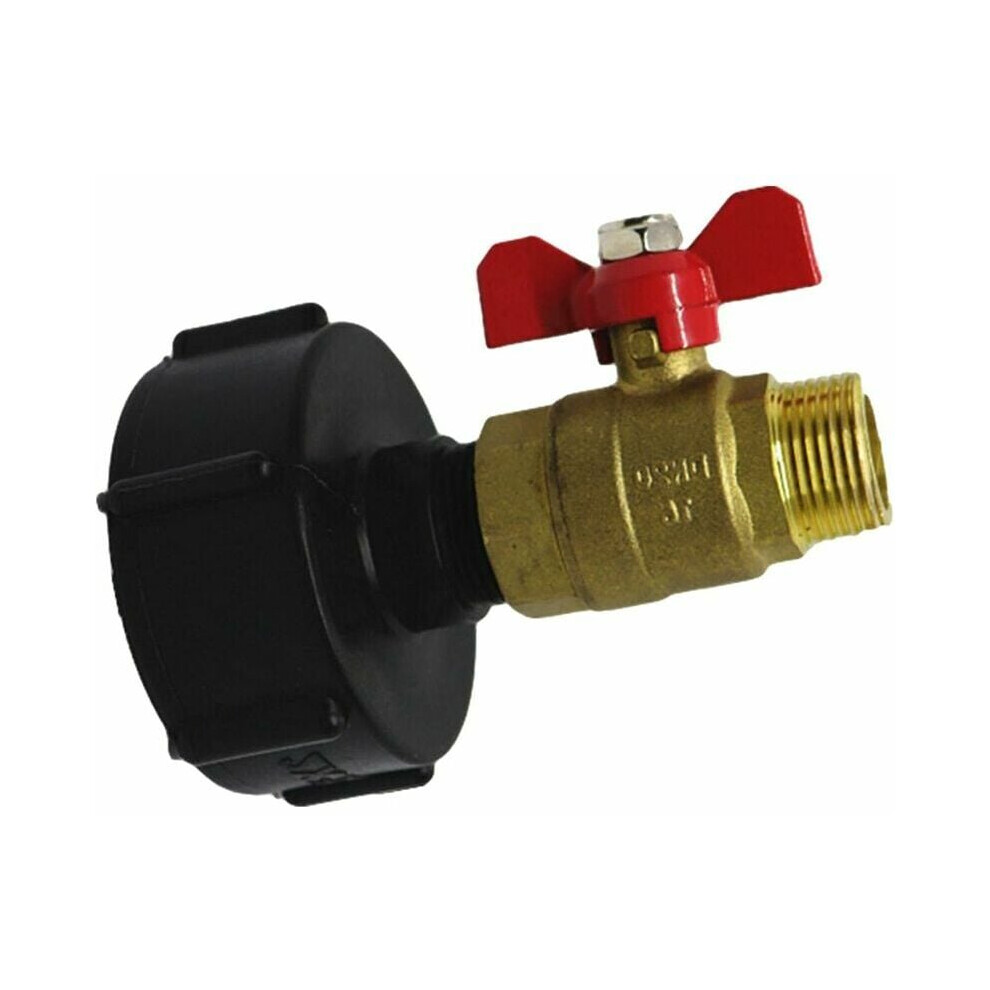 Effortless Ibc Tote Adapter, Quick Connector For Fast Water Flow Control, Coarse Thread Garden Hose Adapter Lead-Free Brass For Drinking Water And Che 9441426920137