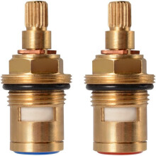 Solid Brass Ceramic Disc Valve, Your Go-To Choice For Reliable Hot & Cold Water Tap Replacement Guaranteeing A Seamless Quarter Turn Operation
