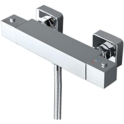 Heavy Duty Solid Brass Thermostatic Mixer Tap, Constant Water Temperature, Durable Construction for Unmatched Reliability