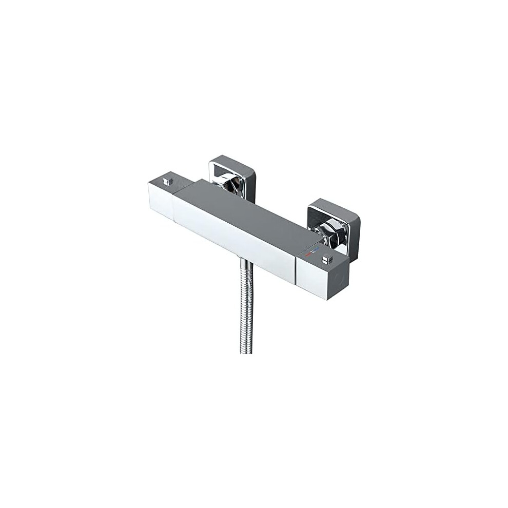 Anti-Scalding Shower System Wall Mounted With Swiveling Spout, Thermostatic Faucet And Anti-Clogging Silicone Jets For Hassle-Free Bathroom Upgrades, 9441426908722